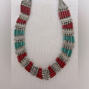 SOLD-Beautiful handmade necklace from India.